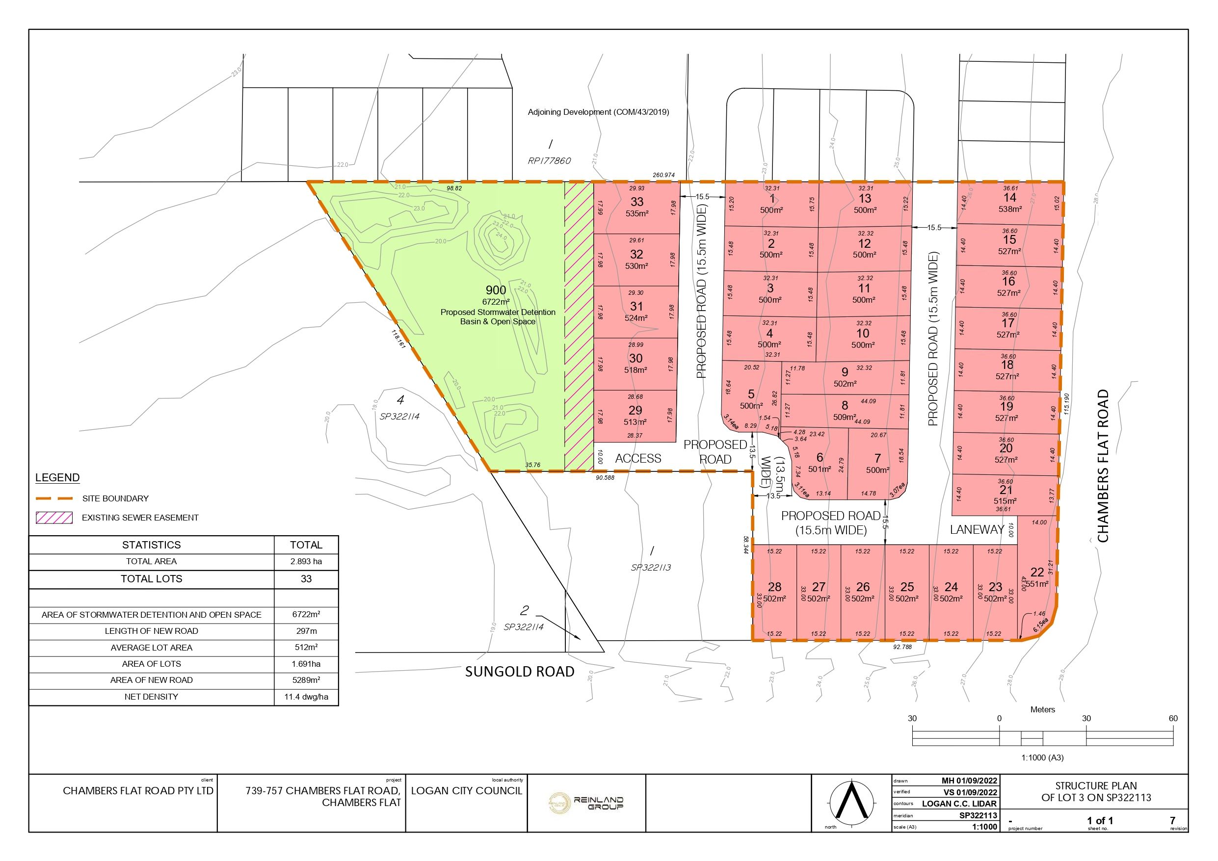 1-11 Sungold Road - Chambers Flat Masterplan