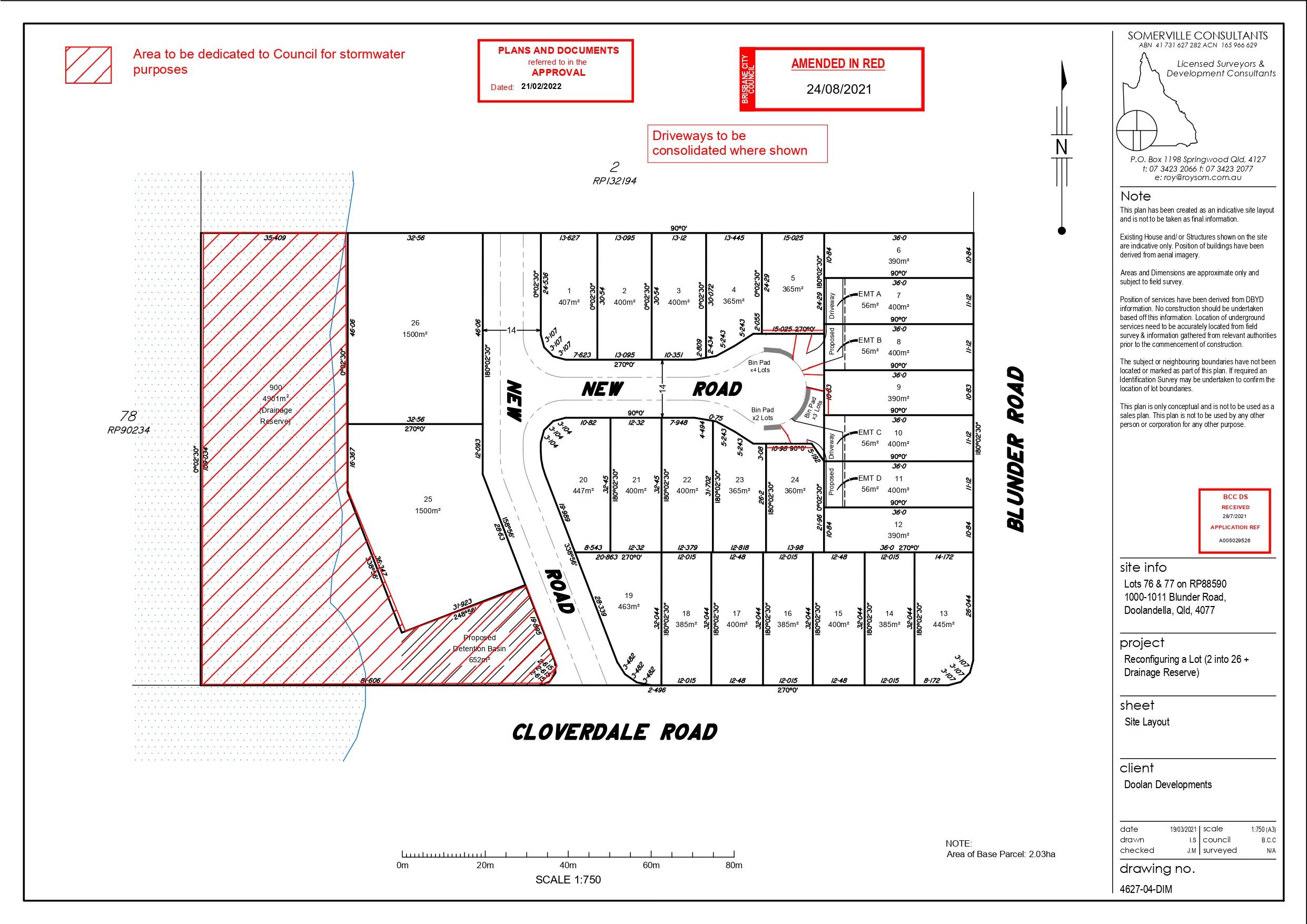 1001-1011 Blunder Road - Doolandella Masterplan