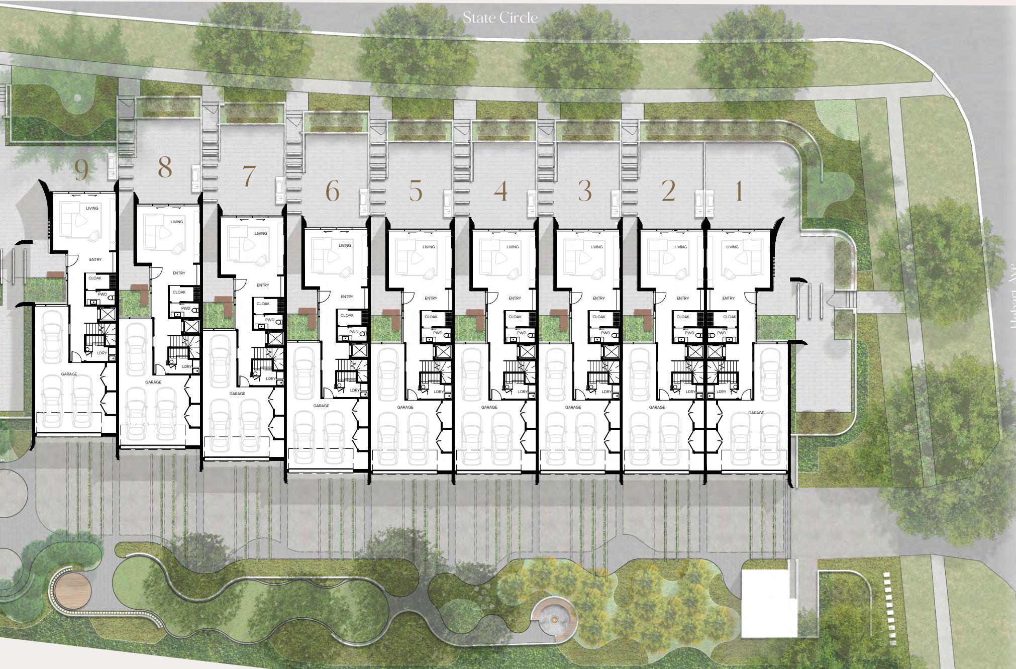 11 State Circle Estate - Forrest Masterplan