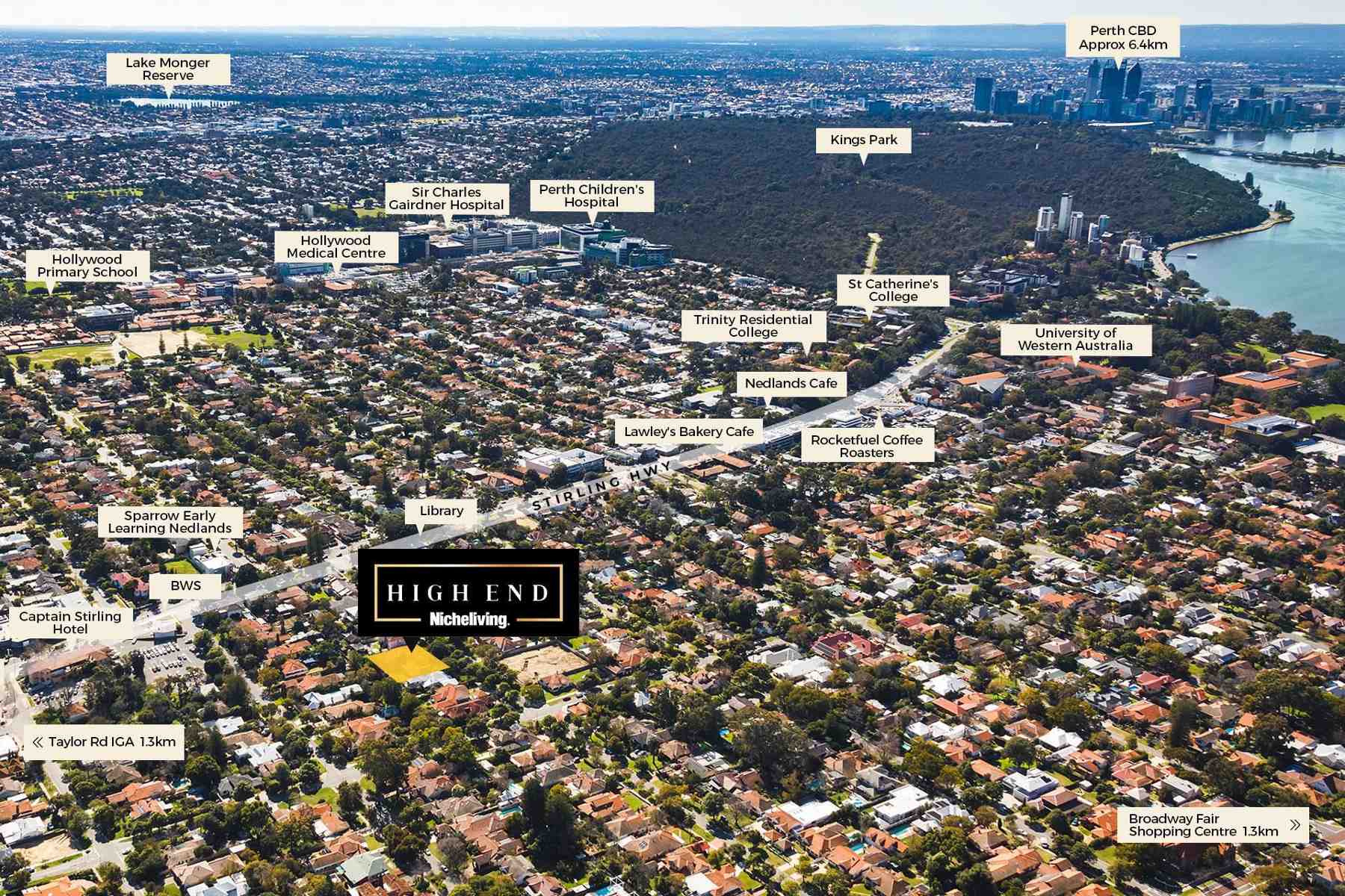 11-13 Webster Street Nedland Aerial
