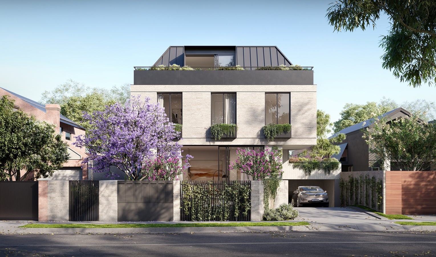 111 Carpenter Townhomes - Brighton External