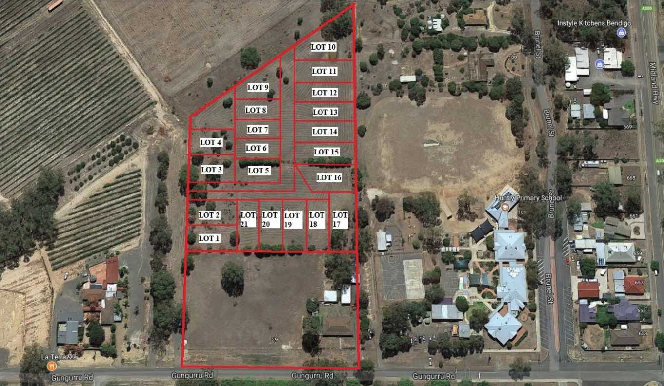 114 Telford Street, Huntly Aerial