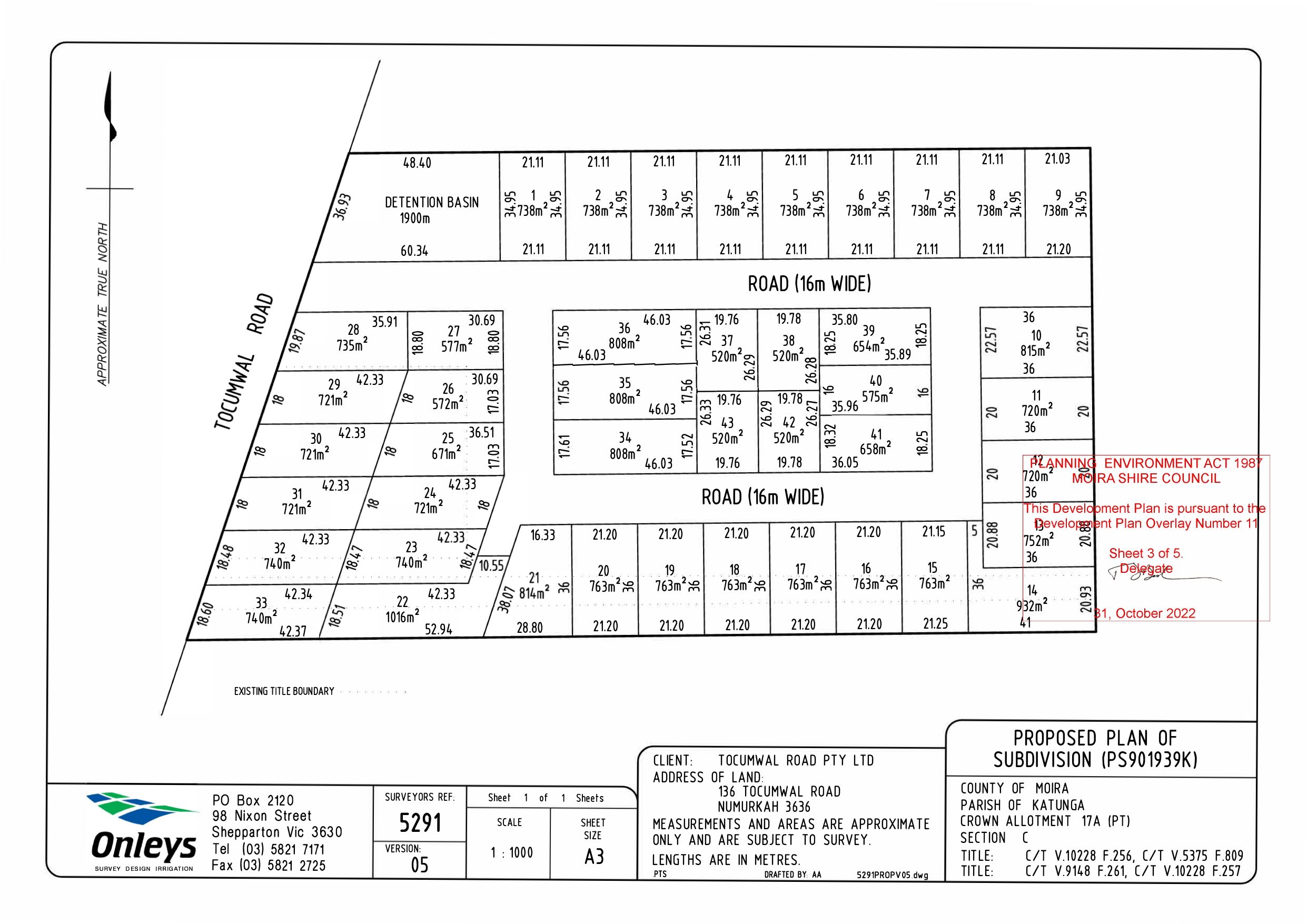 136 Tocumwal Road - Numurkah Masterplan