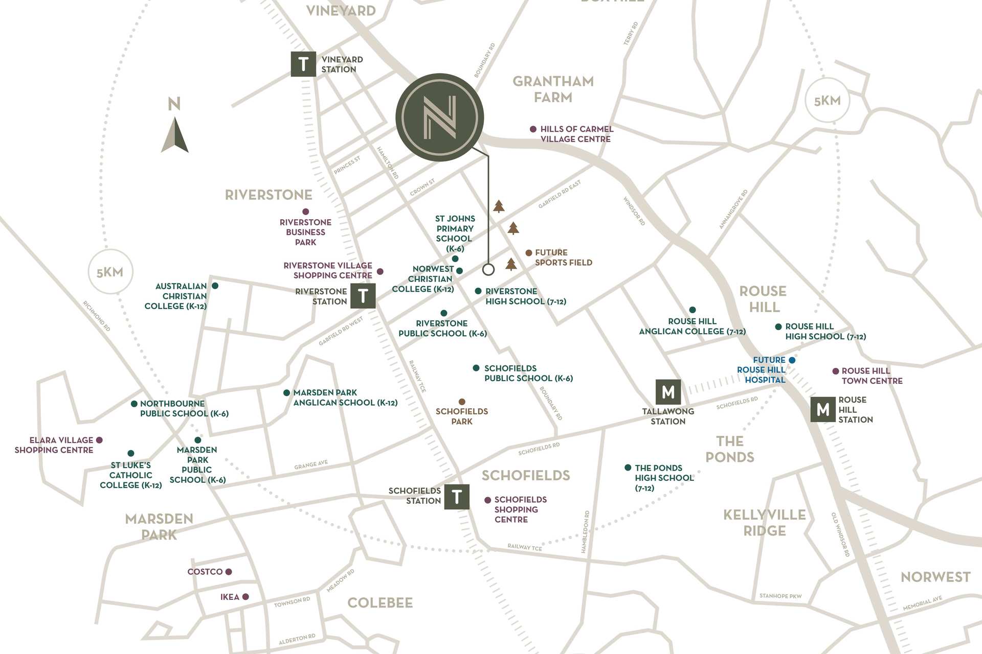 146 Regent Street - Riverstone Location Map