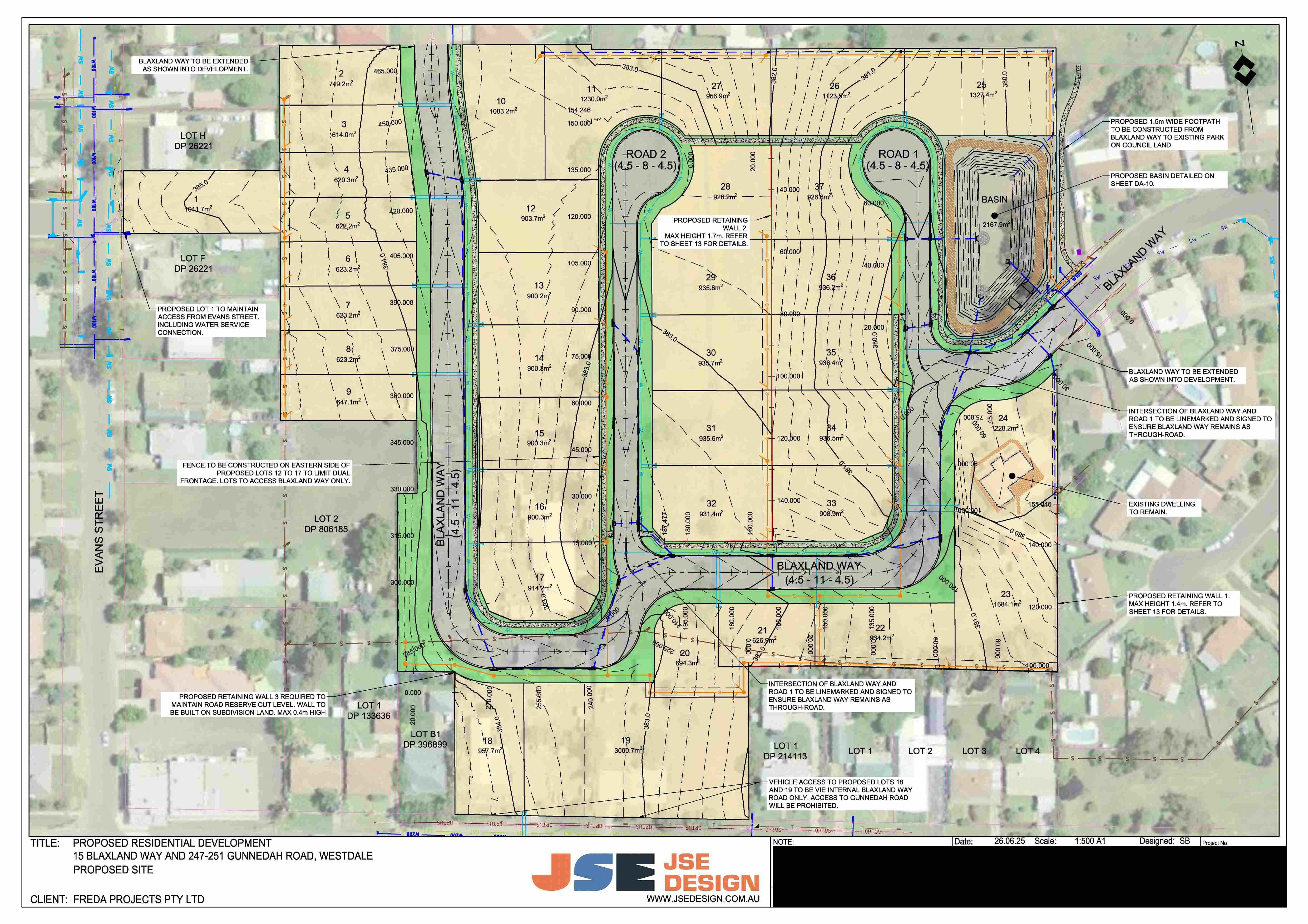 15 Blaxland Way & 249-251 Gunnedah Road - Westdale Masterplan