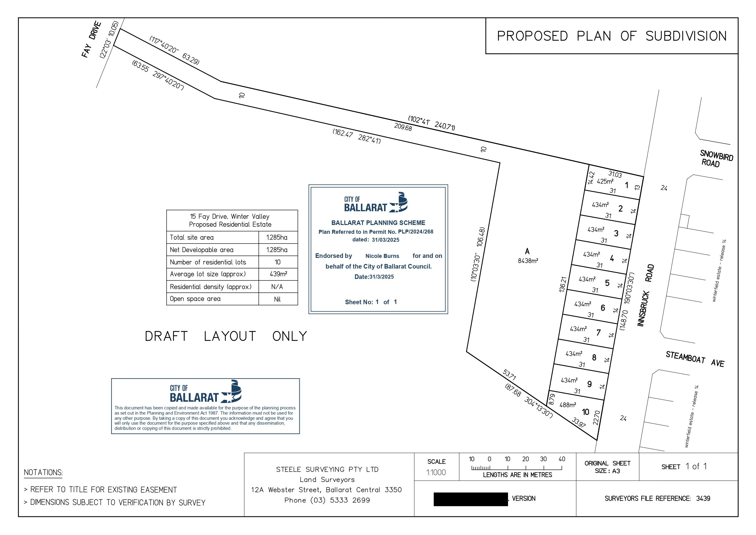 15 Fay Drive - Winter Valley Masterplan