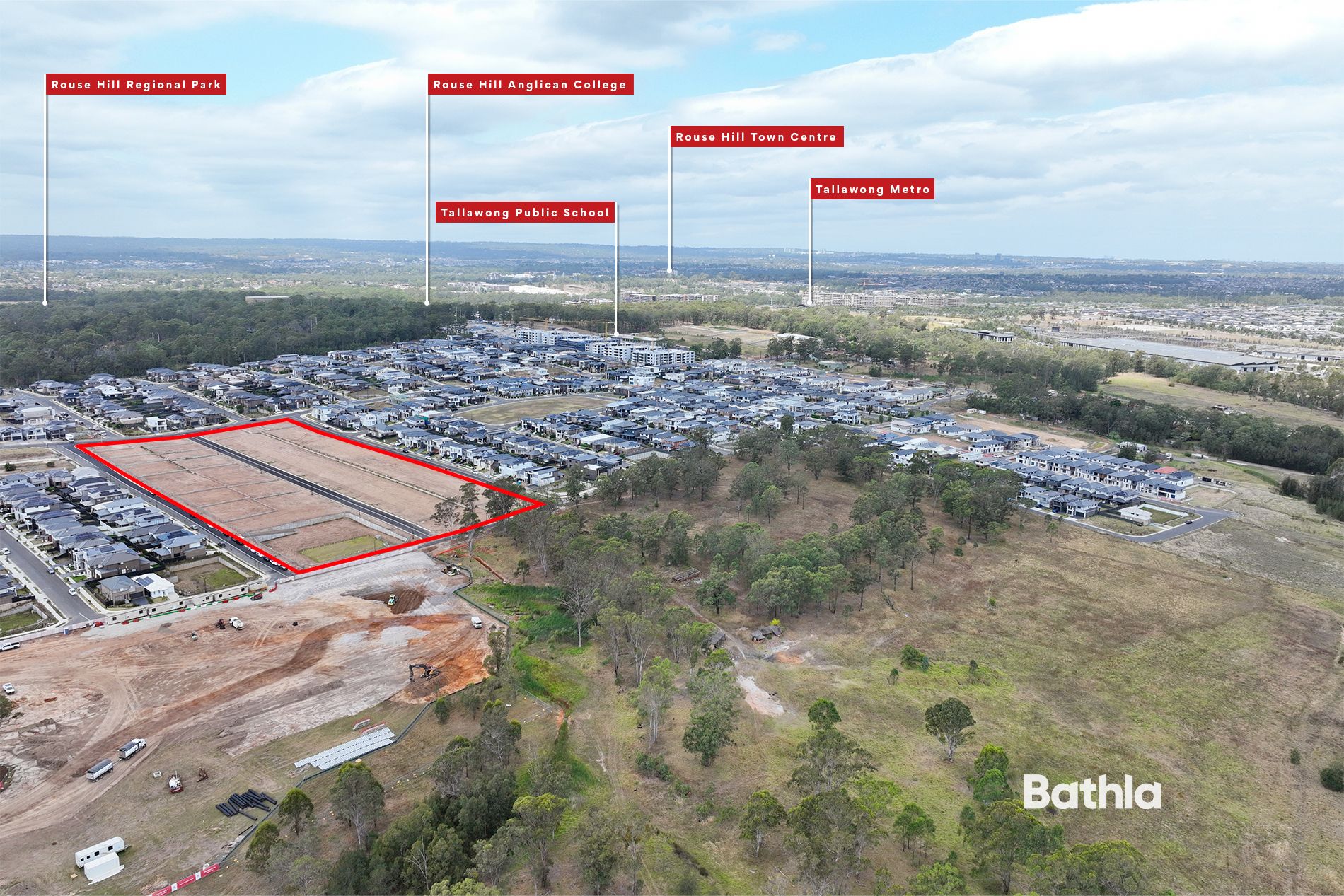 151-161 Tallawong Road - Rouse Hill Aerial