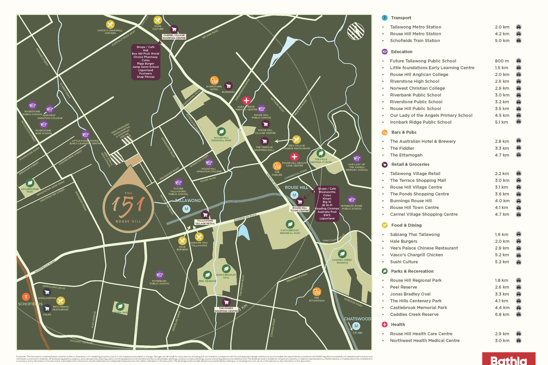 151-161 Tallawong Road - Rouse Hill Location Map