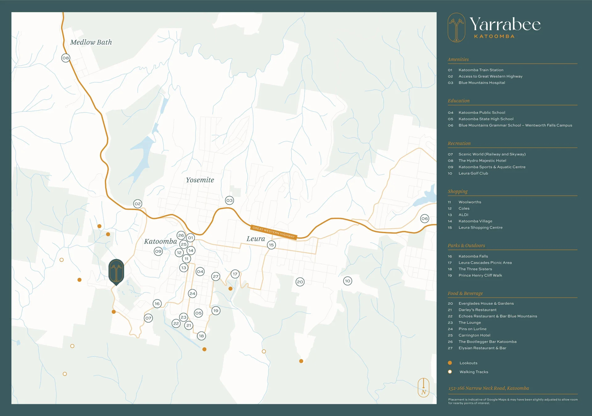 152-166 Narrow Neck Road - Katoomba Location Map