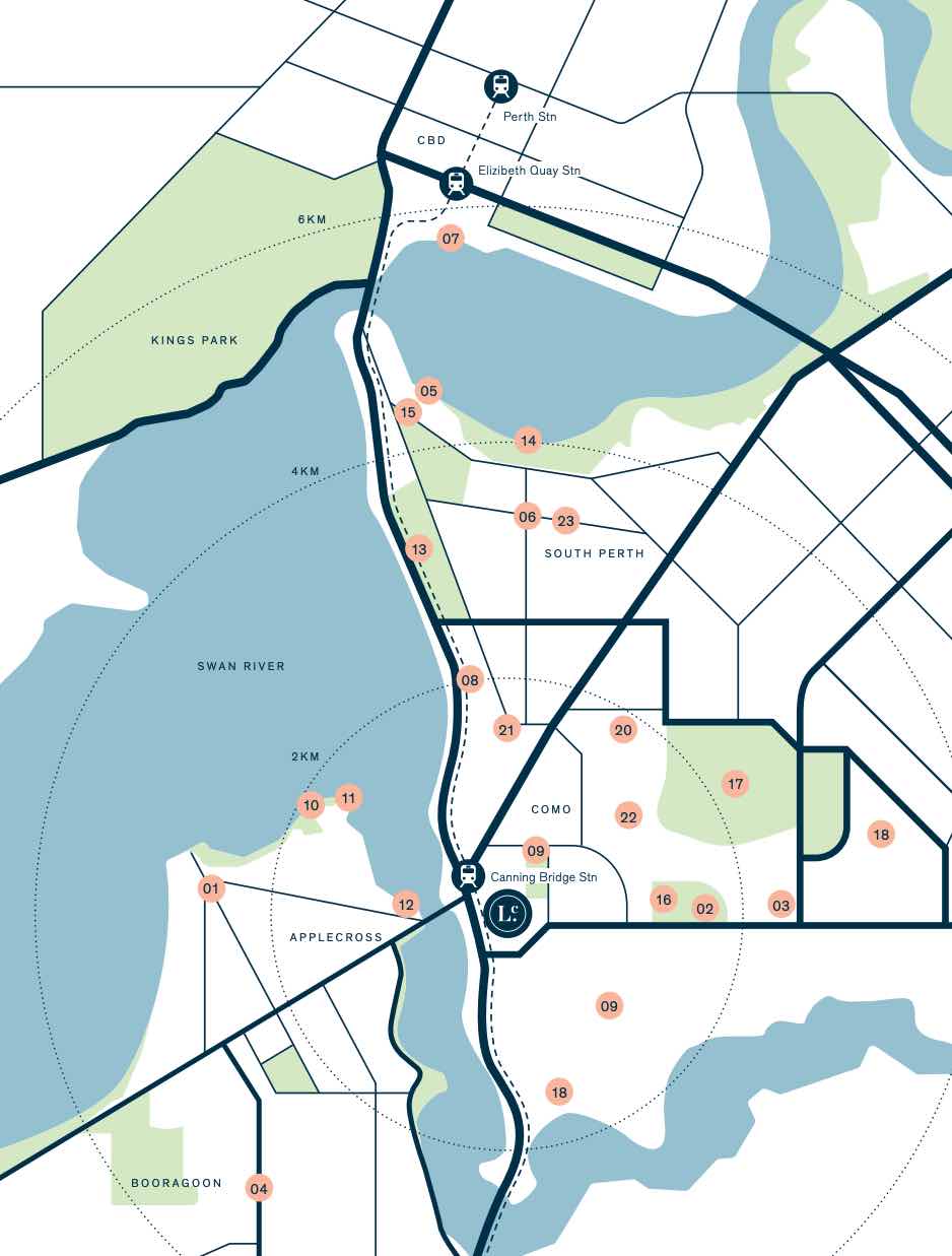 154 Lockhart Townhomes - Como Location map