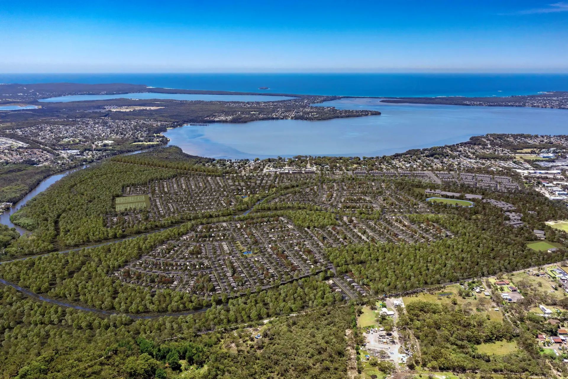 155-205 Arizona Road & 250 Pacific Highway - Charmhaven Aerial