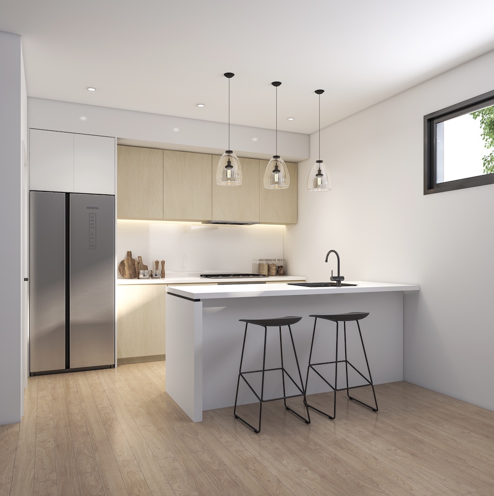 161 Grimshaw Street, Greensborough Kitchen render
