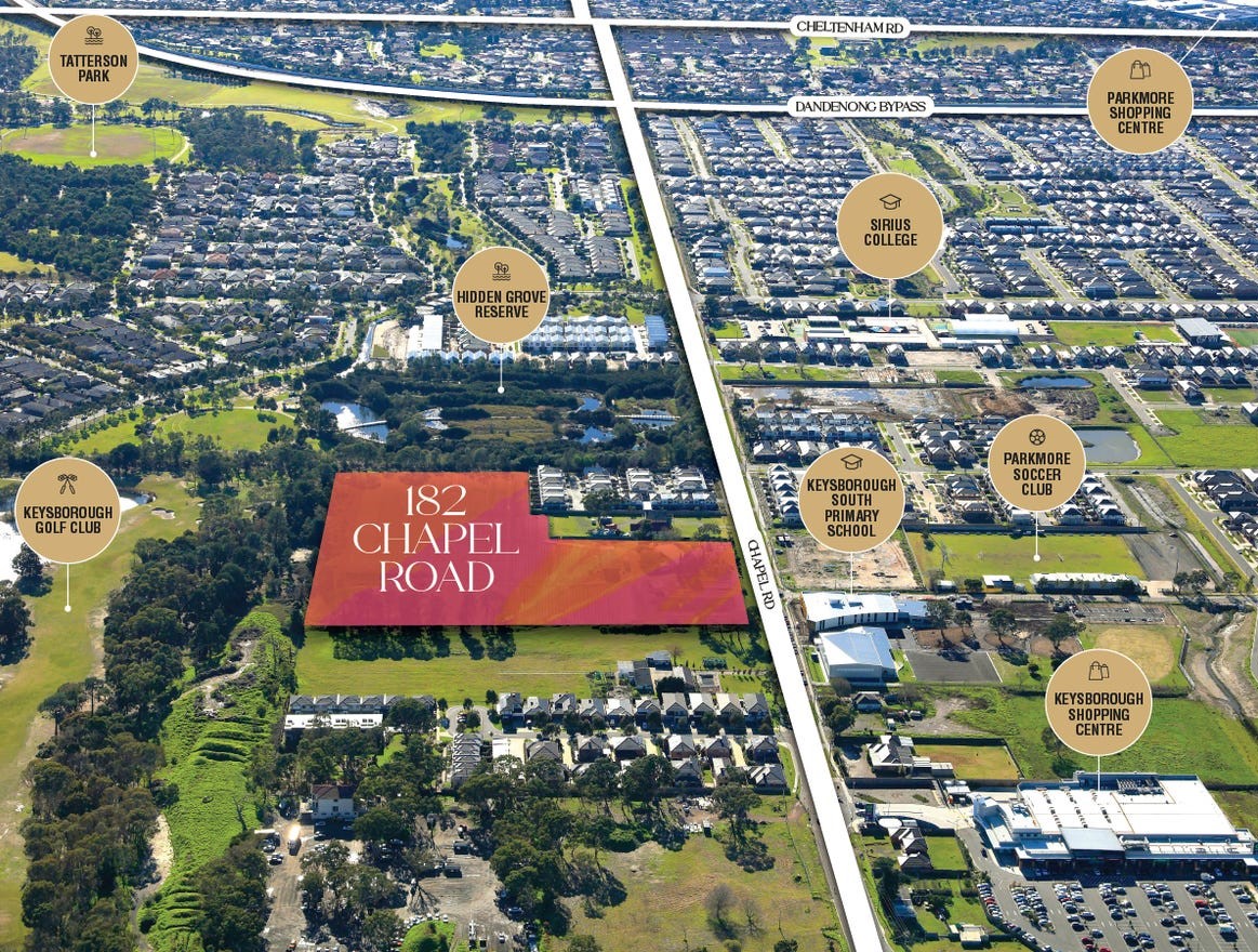 182 Chapel Road - Keysborough Aerial