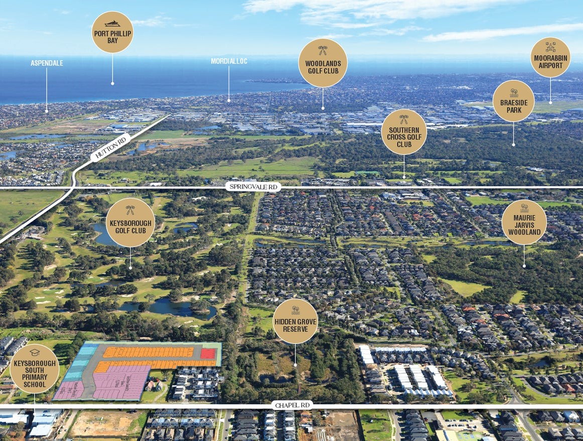 182 Chapel Road - Keysborough Aerial