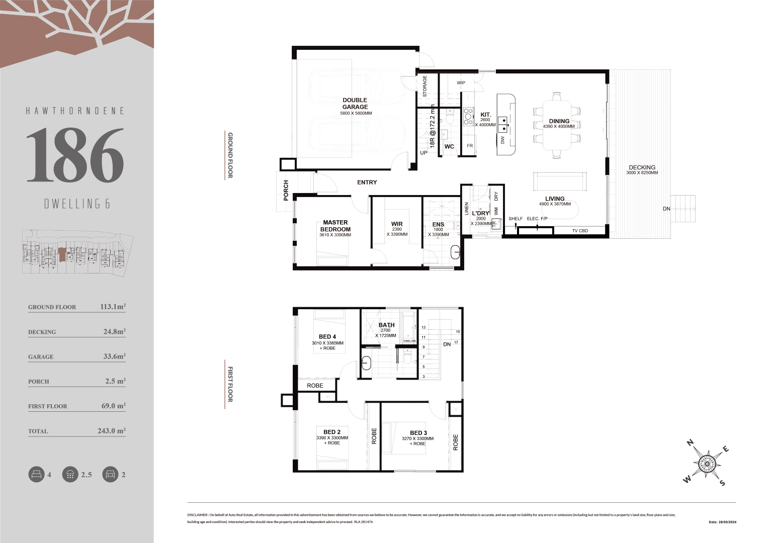 186 Upper Sturt Road - Hawthorndene Floorplan