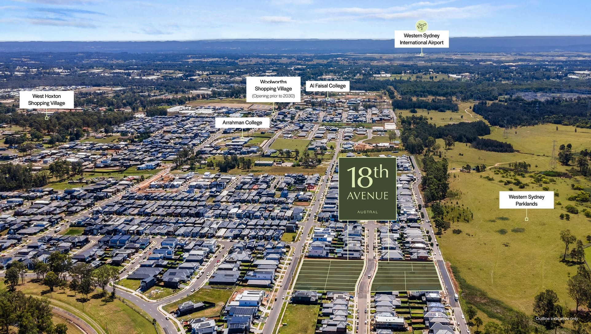 18th Avenue - Aust Aerial