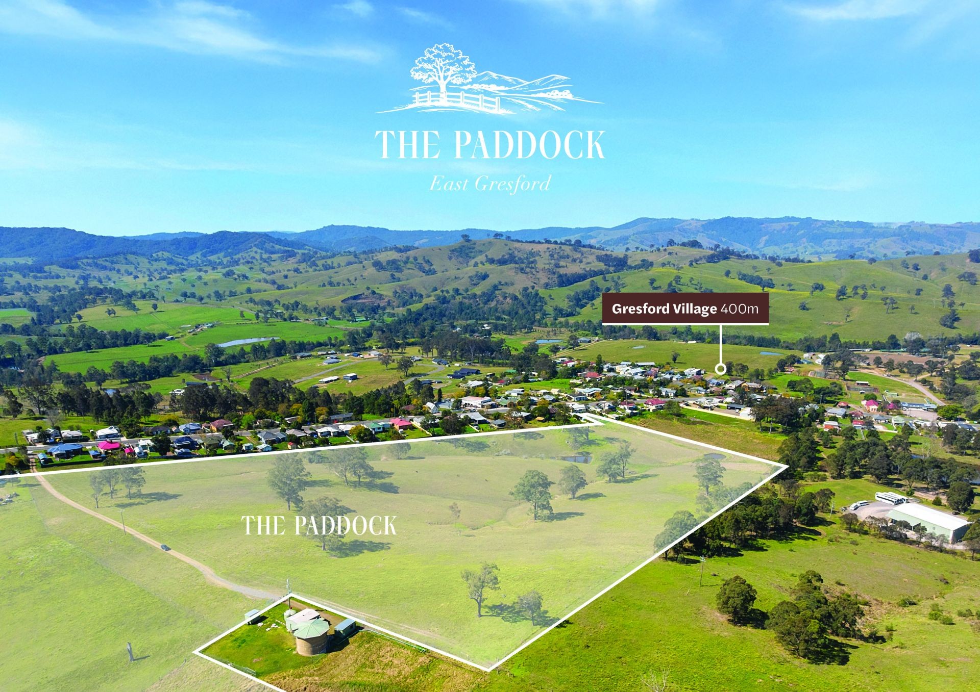 The Paddock Estate - East Gresford Aerial