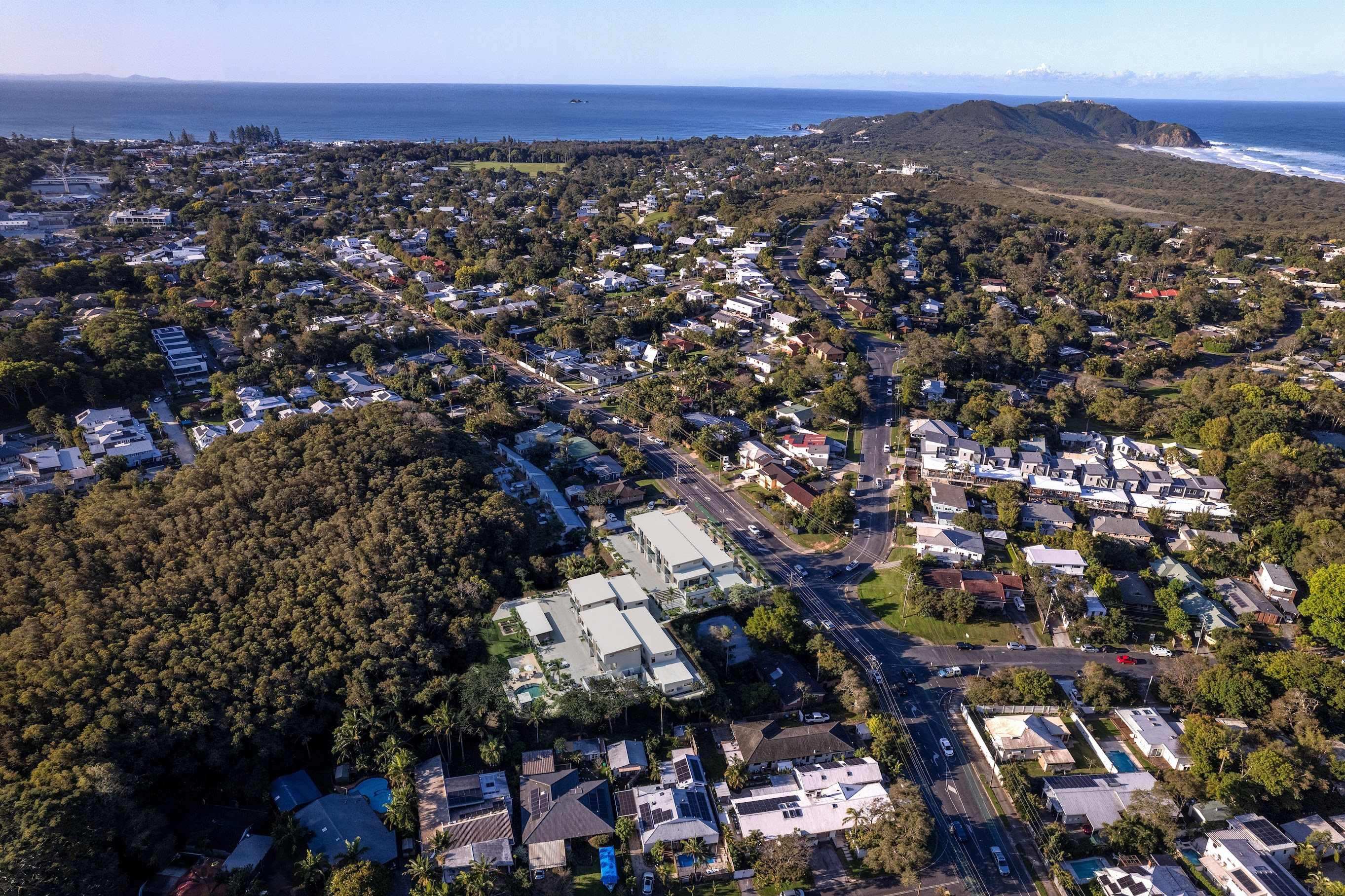 Maya Townhomes - Byron Bay Aerial
