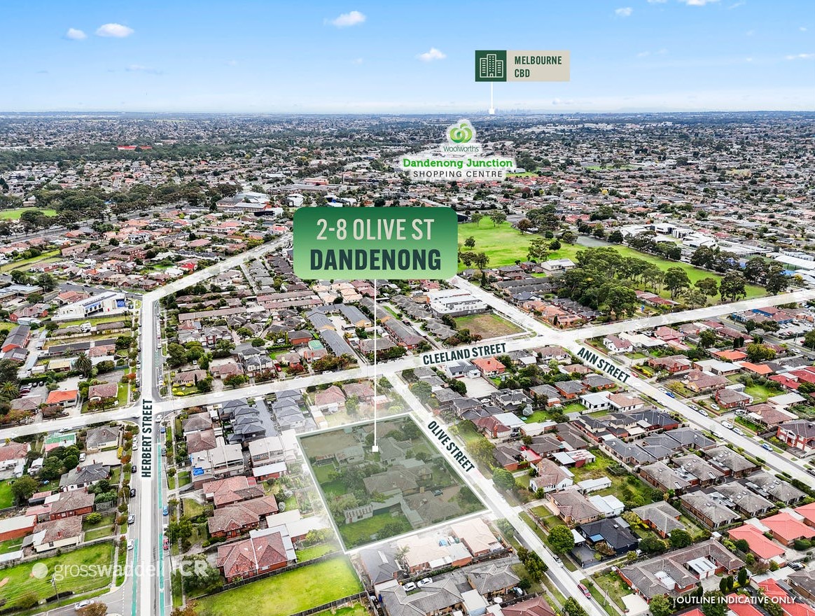 2-8 Olive Street - Dandenong Aerial