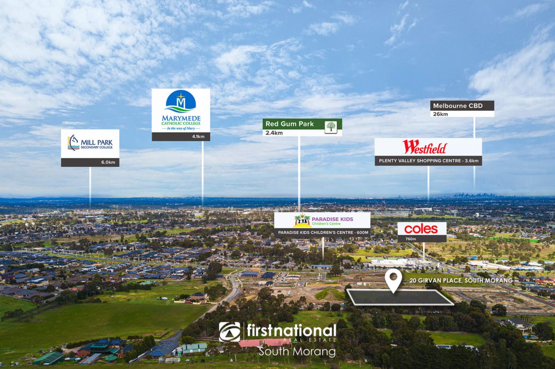 20 Girvan Place, South Morang Aerial