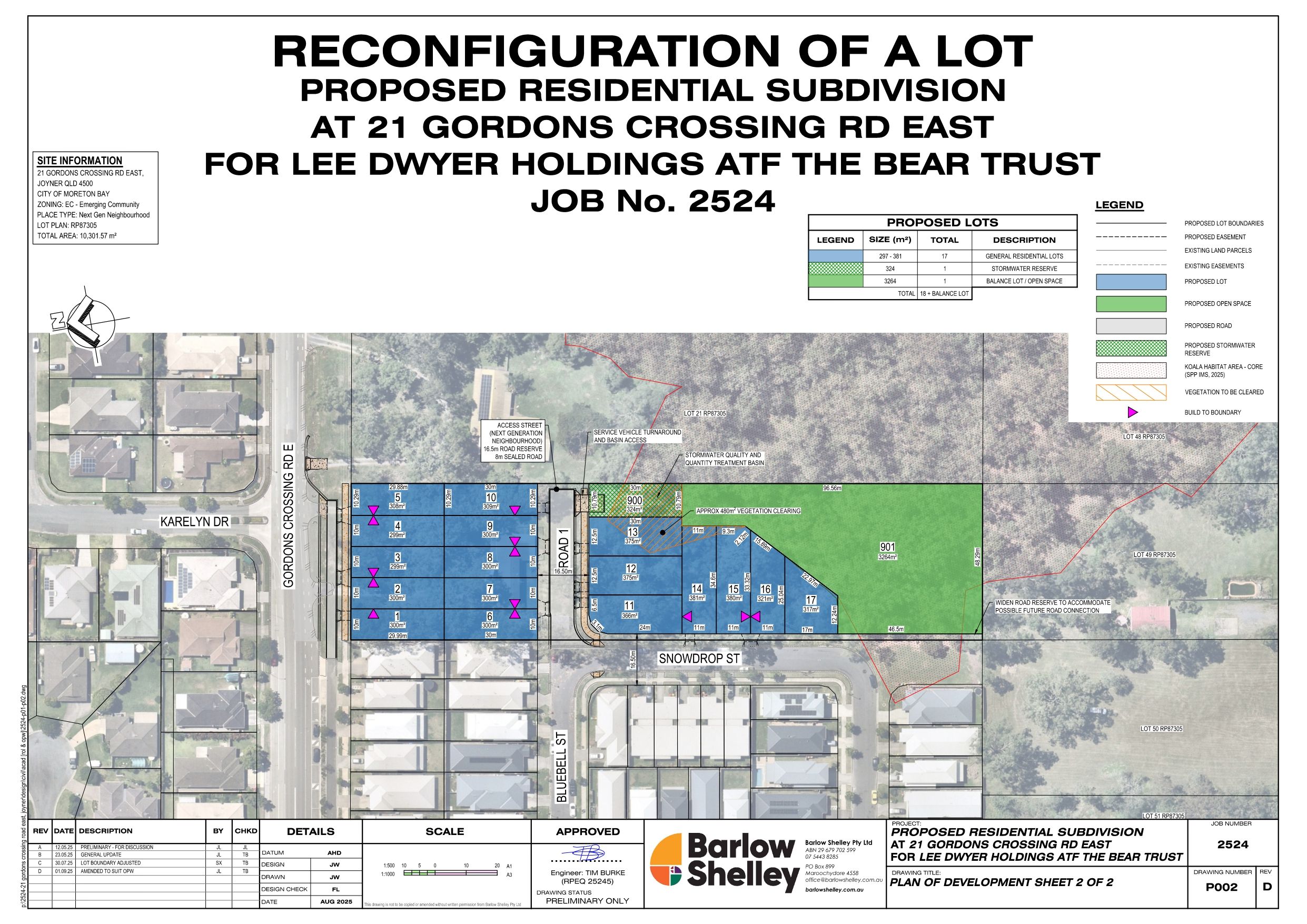 21 Gordons Crossing Road East - Joyner Masterplan