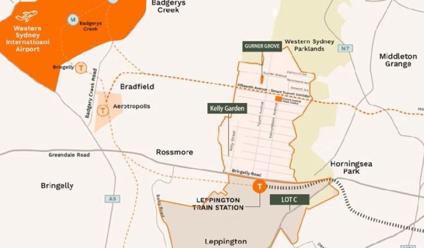 Lot C Estate - Leppington Location Map