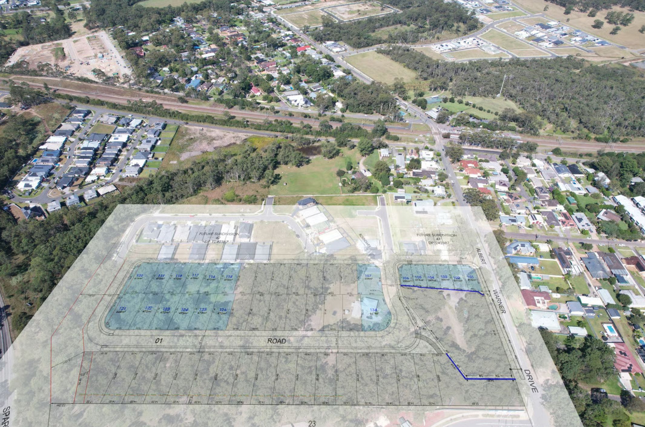 23-35 Albert Warner Drive - Warnervale Release Map