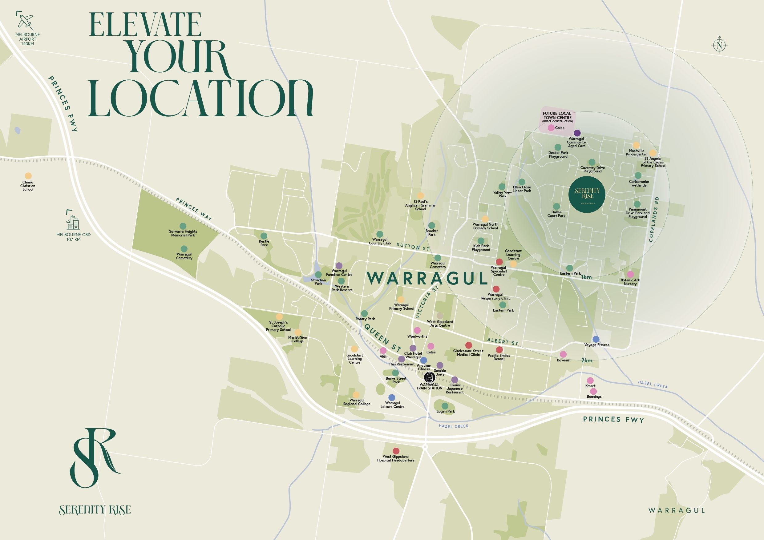 245 Copelands Road - Warragul Location Map