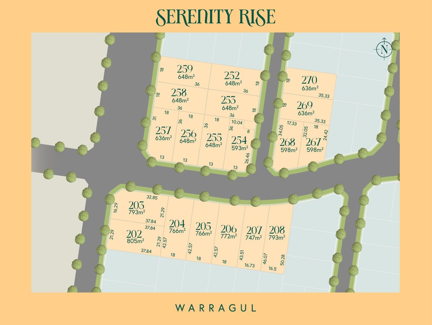 245 Copelands Road - Warragu Release Map