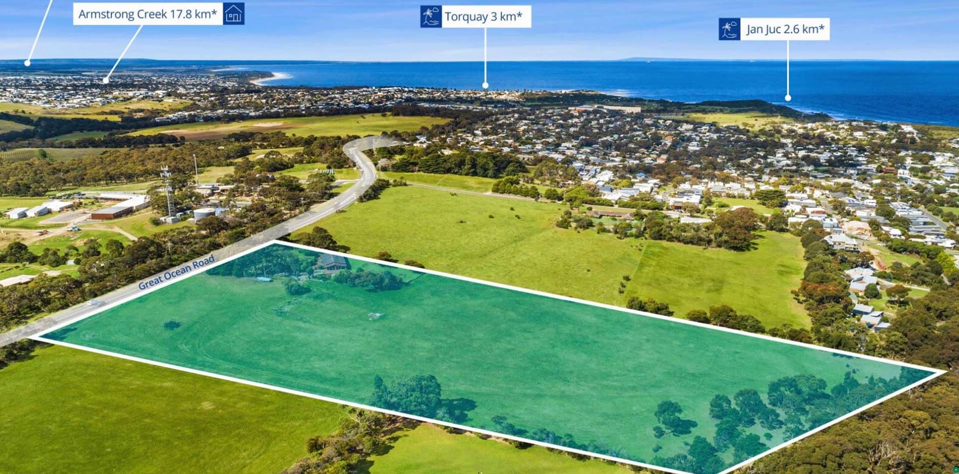 245 Great Ocean Road - Jan Juc Aerial