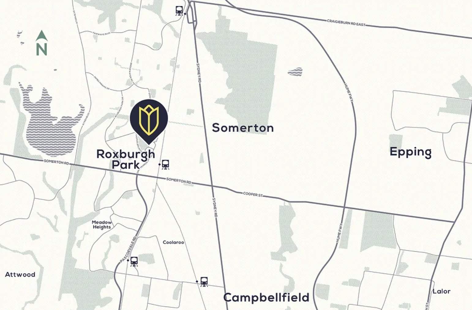 25 Isparta Mews, Roxburgh Park Location map