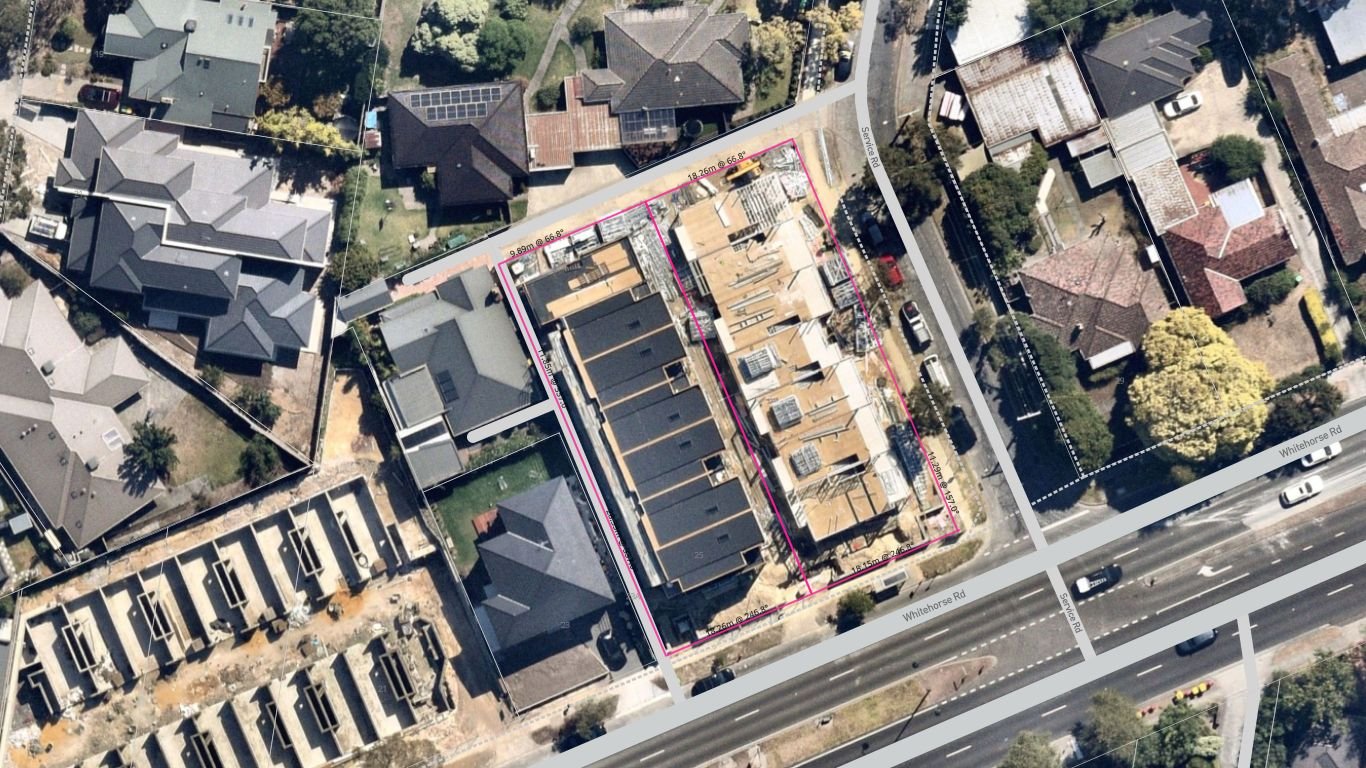 25-27 Whitehorse Road - Blackburn Aerial