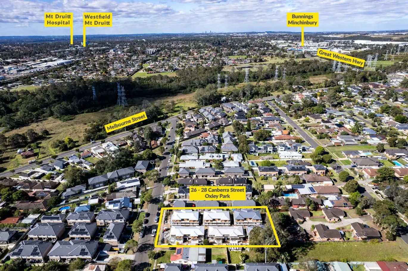 26-28 Canberra Street - Oxley Park Aerial