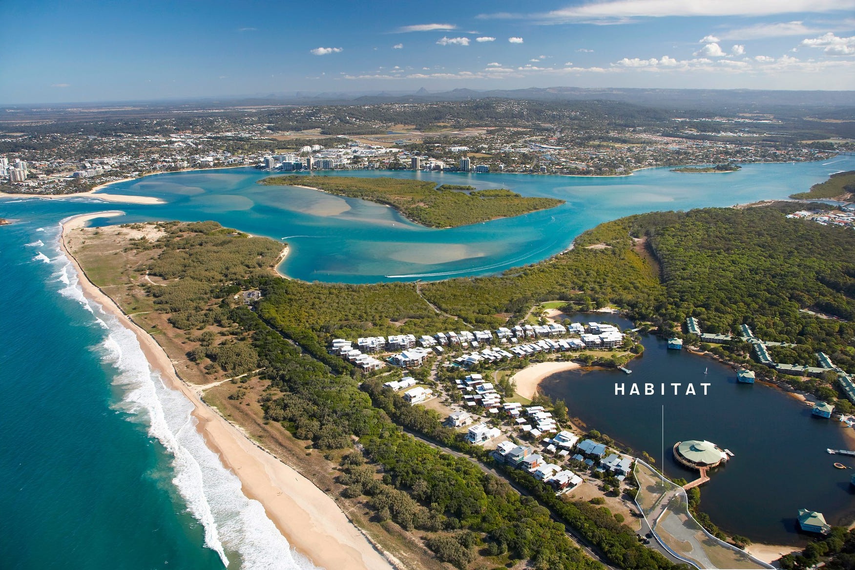 Habitat Estate - Twin Waters Aerial
