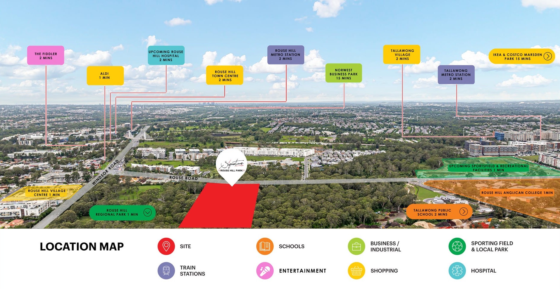 Signature at Rouse Hill Park - Rouse Hill Aerial