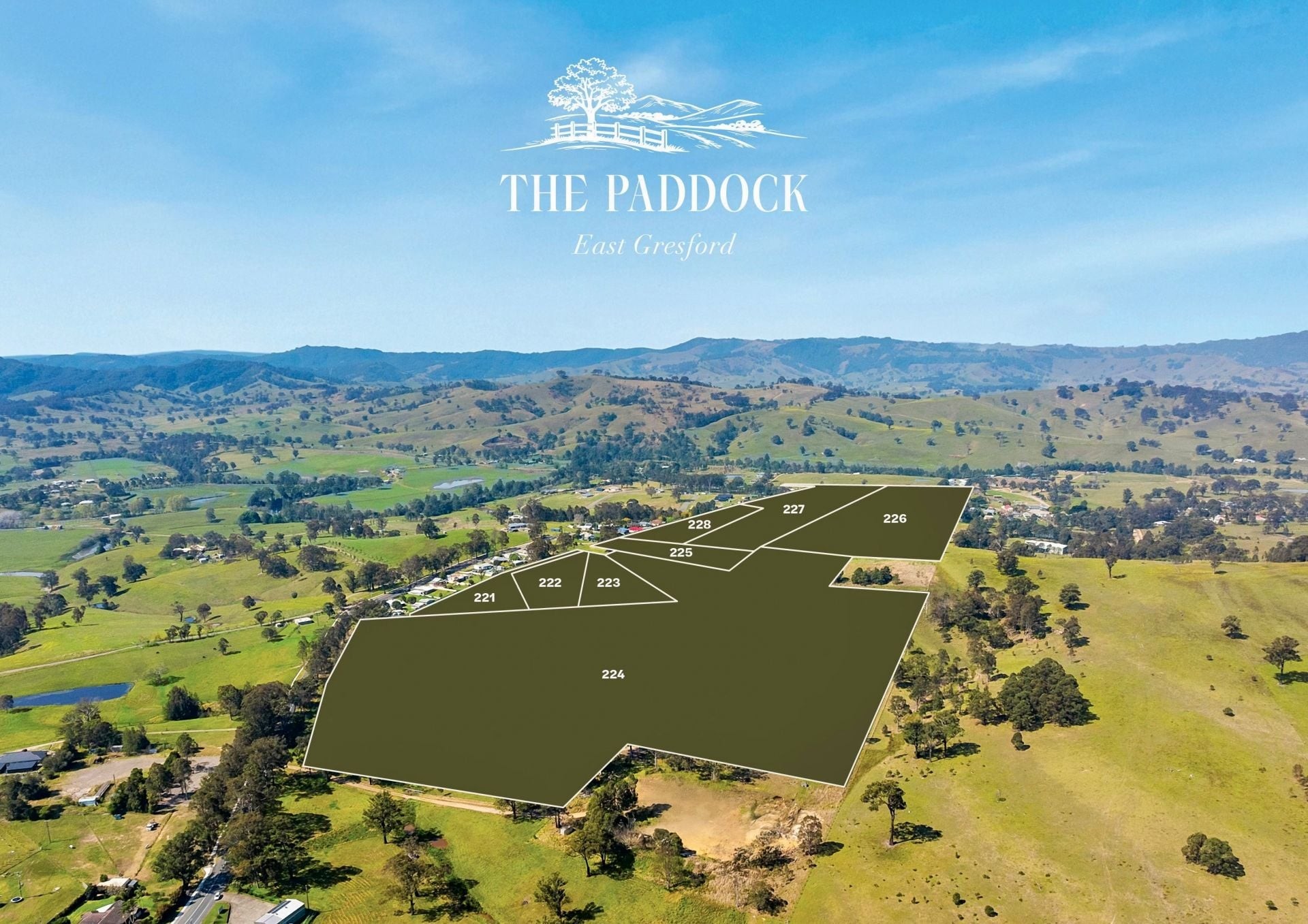 The Paddock Estate - East Gresford Aerial