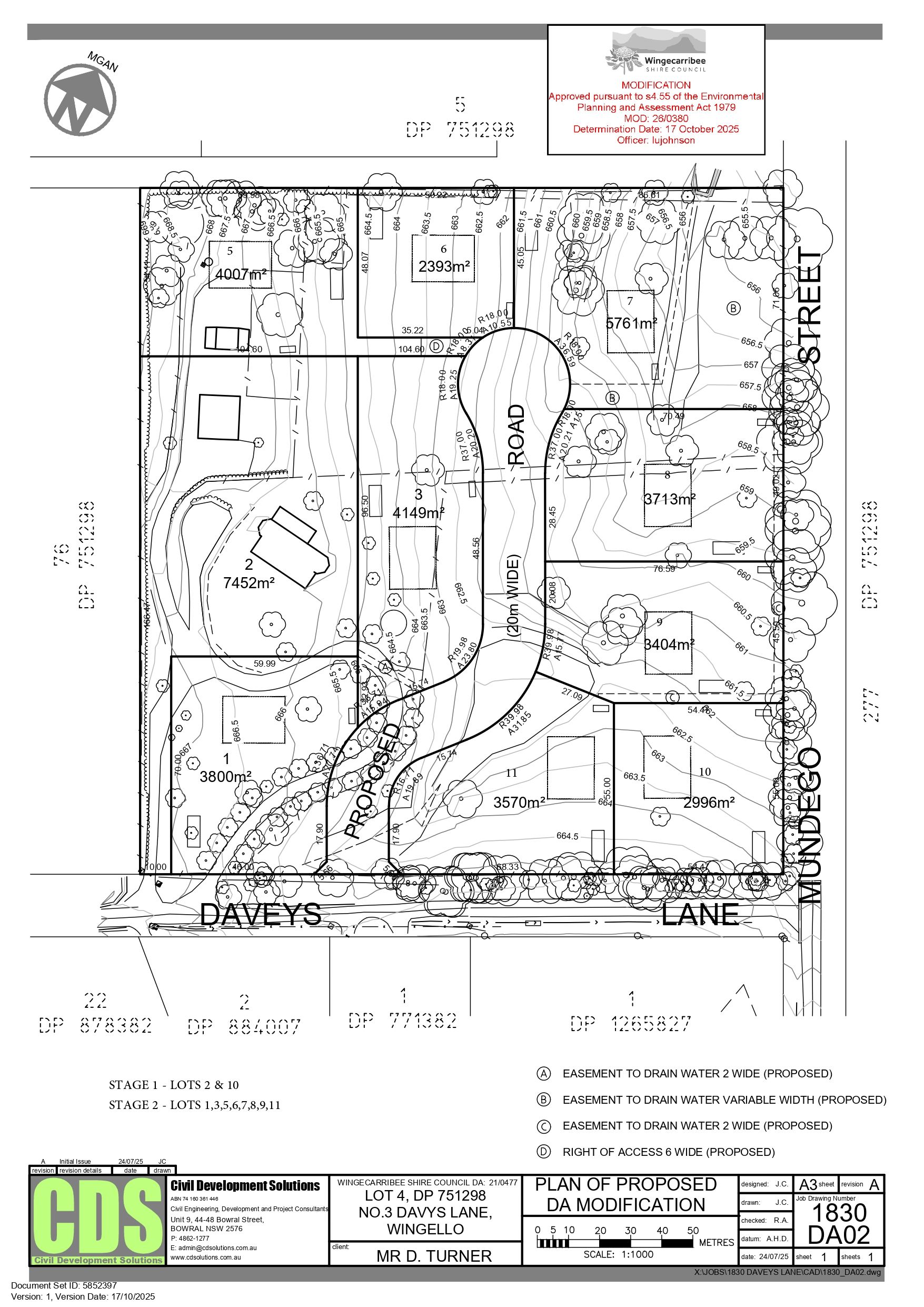 3 Davys Lane - Wingello Masterplan