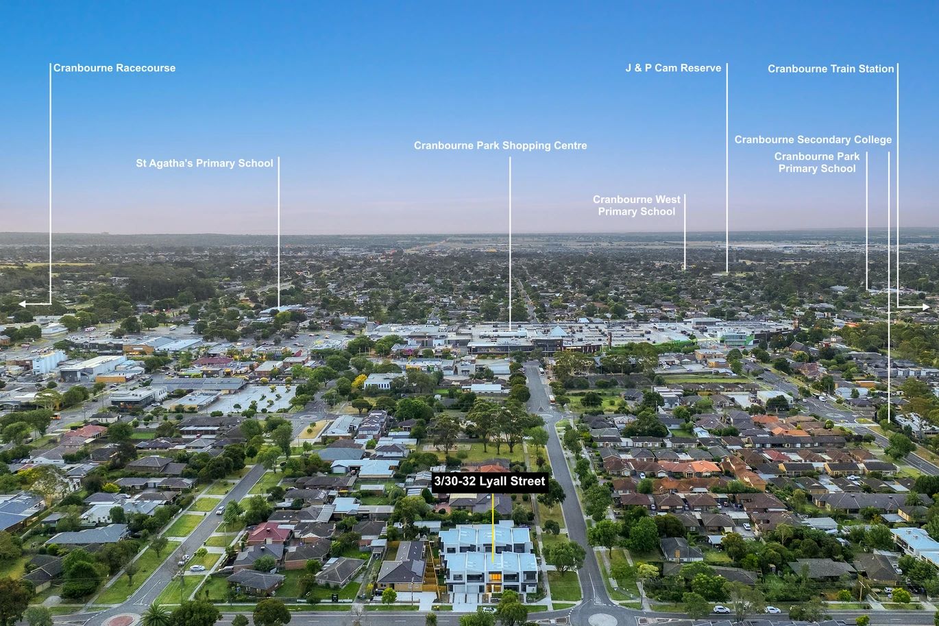 30-32 Lyall Street - Cranbourne Aerial