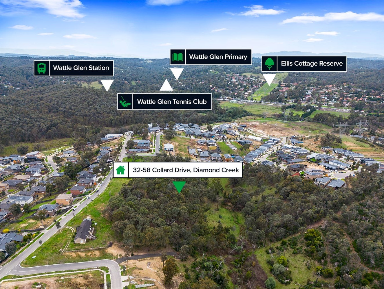 32-58 Collard Drive - Diamond Creek Aerial