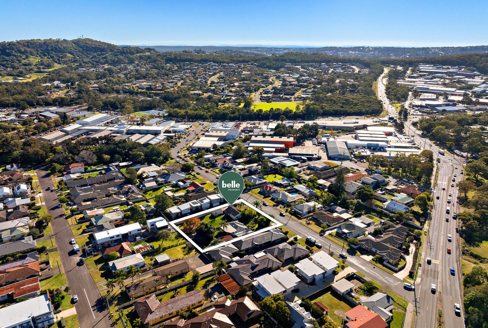 33-35 Walker Street - Warners Bay Aerial