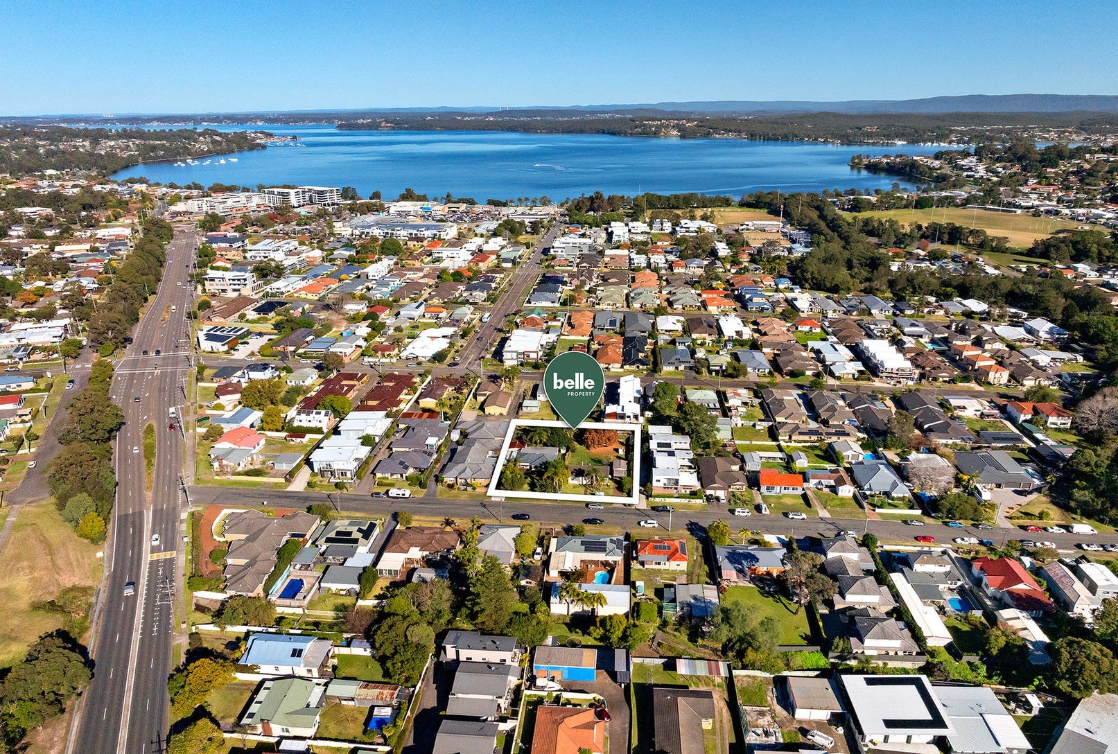 33-35 Walker Street - Warners Bay Aerial