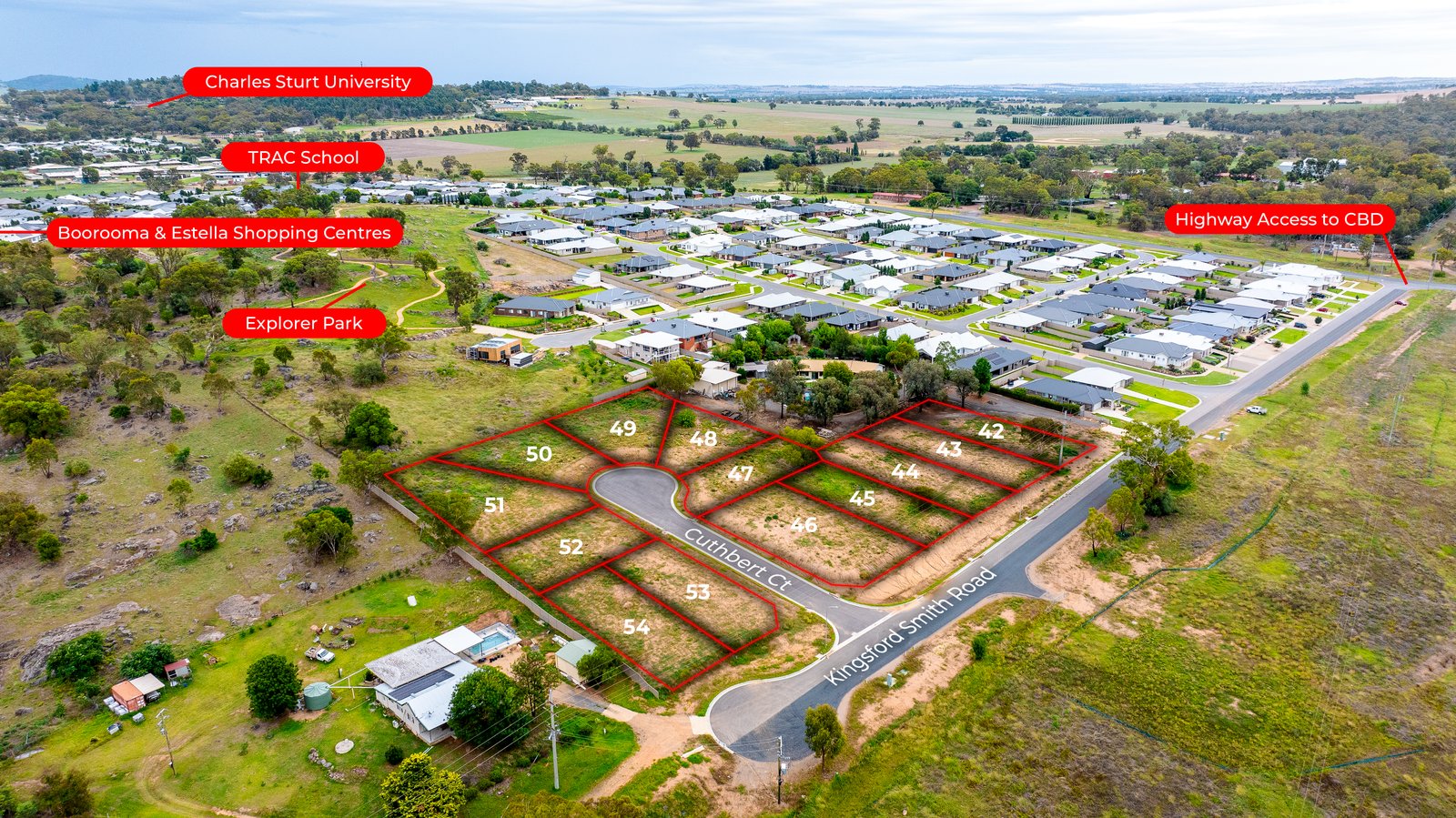 34-38 Kingsford Smith Road - Boorooma Aerial
