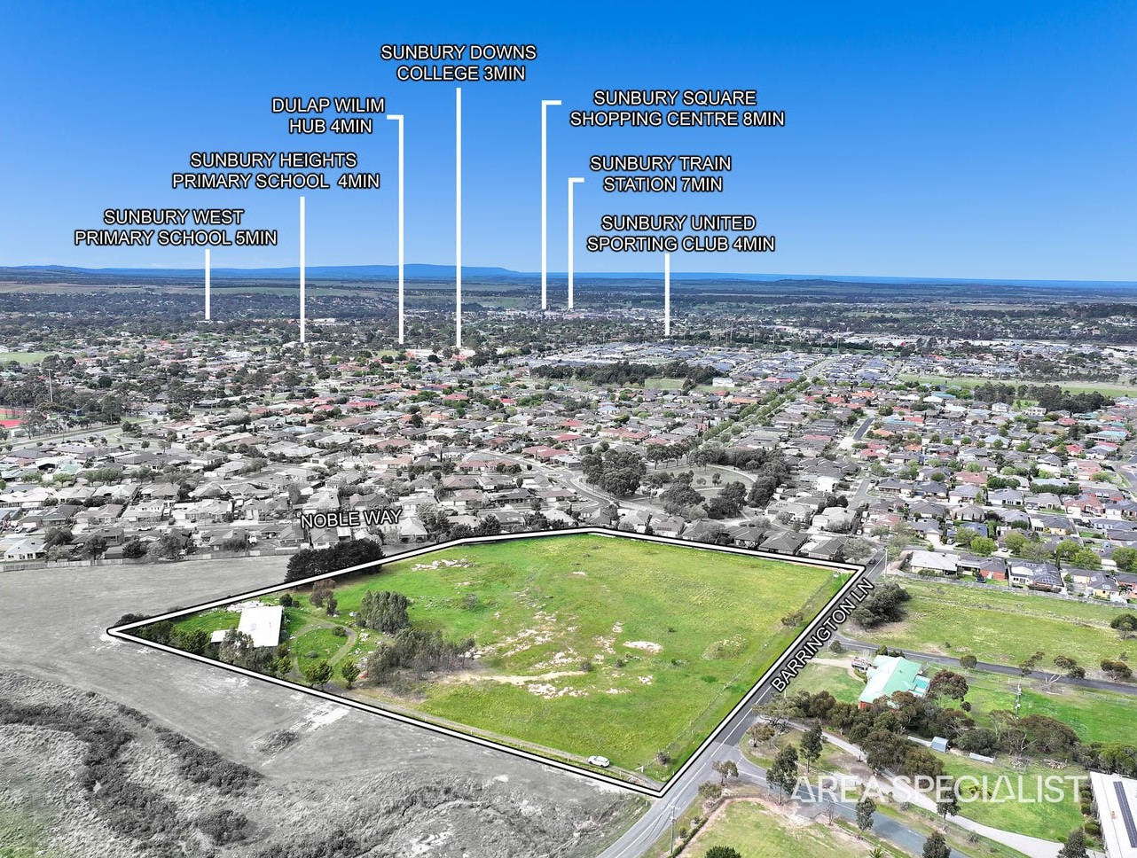 35 Barrington Lane - Sunbury Aerial