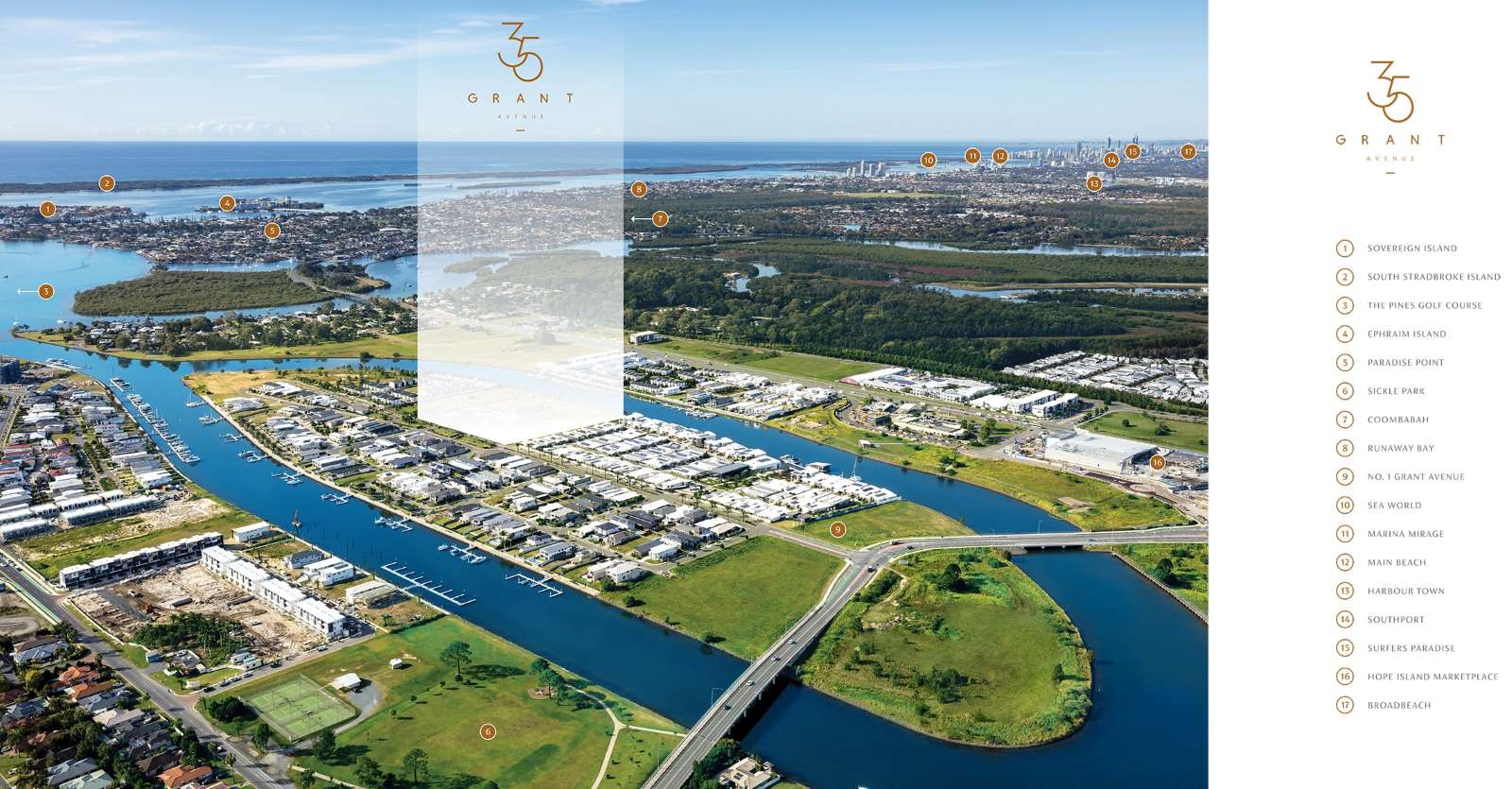 35 Grant Avenue Townhomes - Hope Island Aerial