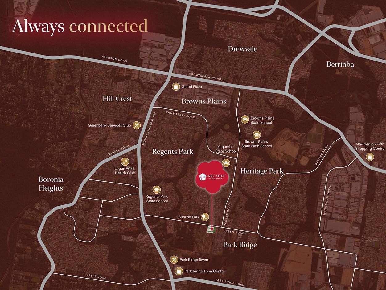 Arcadia Estate - Parkridge Location Map