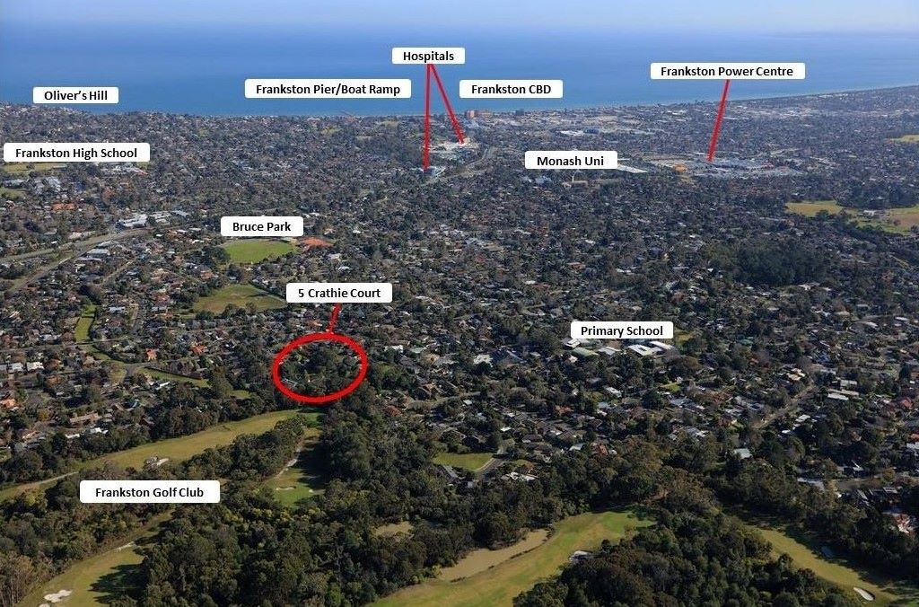 5 Crathie Court - Frankston Aerial