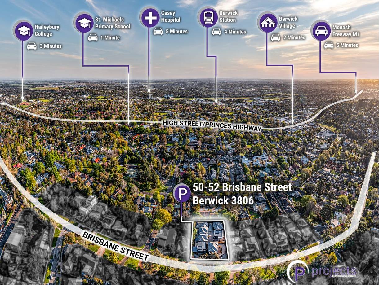 50-52 Brisbane Street - Berwick Aerial