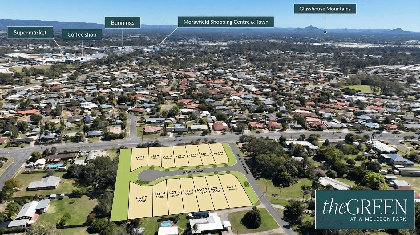 The Green at Wimbledon Park Estate - Morayfield  Aerial