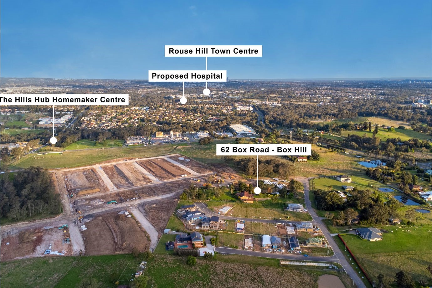 62 Box Road - Box Hill Aerial