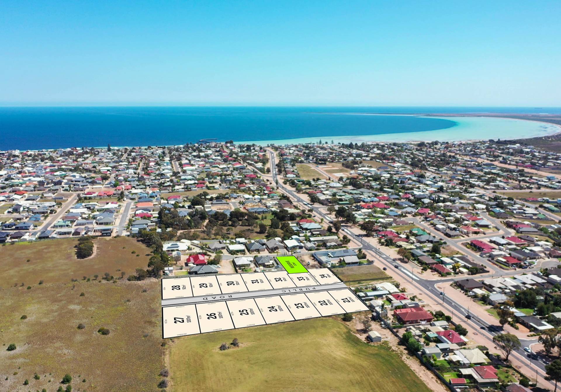 63 Bay Road - Moonta Bay Aerial